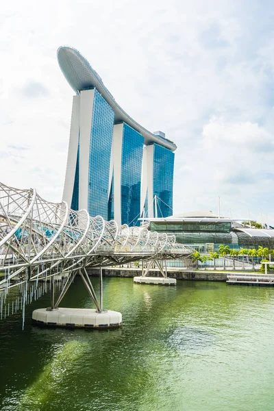 Singapur, 21 Jan 2019: krásná architektura, stavební skyscra — Stock fotografie