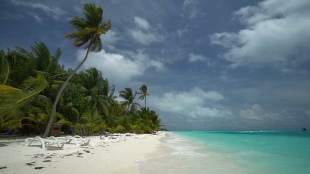 Imágenes Tranquilas Hermoso Mar Ondulado — Vídeo de stock