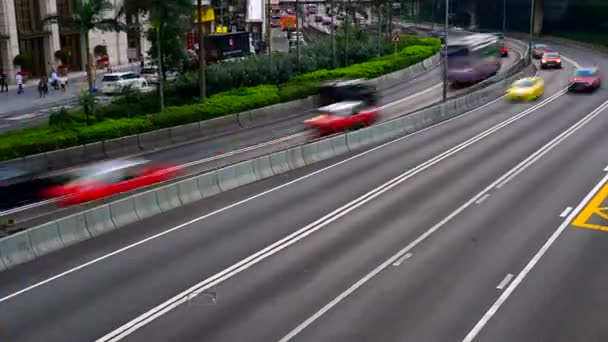 Scenic Time Lapse Footage Road Traffic Asian City — Stock Video