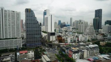 Asya şehrinde modern binaların doğal görüntüleri