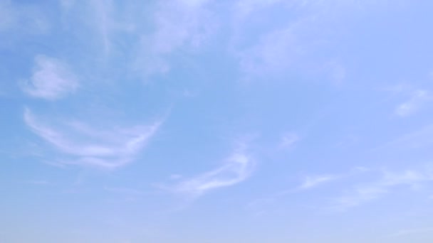 移動雲 時間の経過と美しい空の映像 — ストック動画