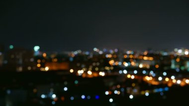 gece güzel Pattaya şehir manzara zaman atlamalı görüntüleri, Tayland