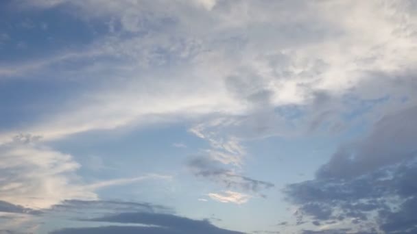 Imágenes Del Hermoso Cielo Con Nubes Movimiento Lapso Tiempo — Vídeos de Stock