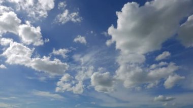 hareketli bulutlar ile güzel gökyüzü görüntüleri, zaman atlamalı