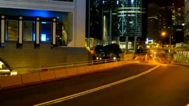 Asya şehrinde yol trafiğinin doğal zaman atlamalı görüntüleri