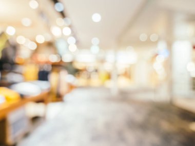 Soyut bulanıklık ve ufuk alışveriş merkezi alışveriş arka plan için