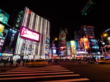 Taipei, Tayvan - 27 Kasım 2018: T Ximending sokak pazar.