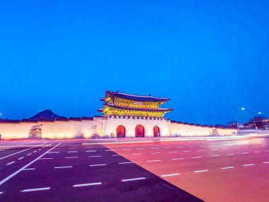 Gyeongbokgung Sarayı landmark Güney Kore'de Seul şehrinin güzel mimari yapı