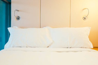 Beyaz rahat yastık Yatak Dekorasyon