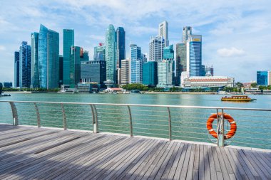 Singapur, 21 Ocak 2019: skyscra bina güzel mimari