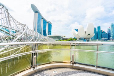 Singapur, 21 Ocak 2019: skyscra bina güzel mimari