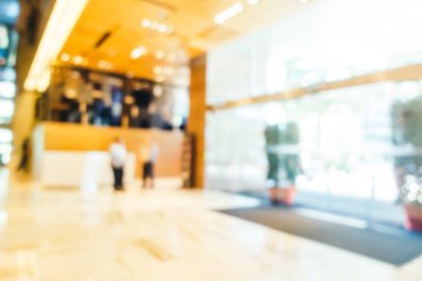 Soyut bulanıklık ve ufuk otel lobisinde