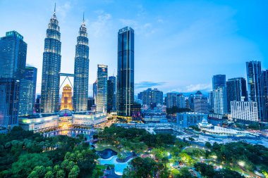 Dış Kuala Lumpur şehirde bina güzel mimari