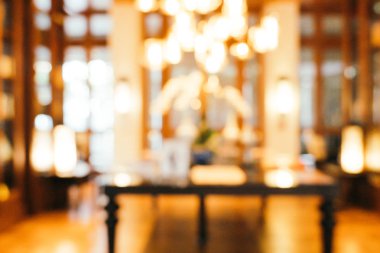 Soyut bulanıklık ve ufuk restoran ve kafe Cafe iç arka plan - Vintage filtre için