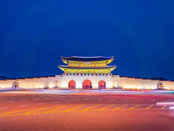 Belo Edifício Arquitetura Palácio Gyeongbokgung Marco Cidade Seul Coreia Sul — Fotografia de Stock