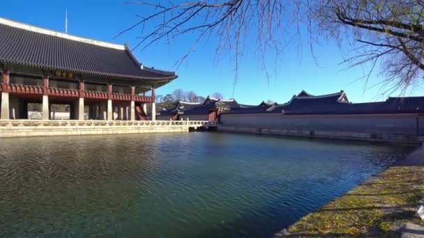Pemandangan Indah Dari Kuil Asia Yang Indah — Stok Video