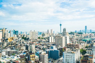 Bina Cityscape Makao şehrinin güzel mimari