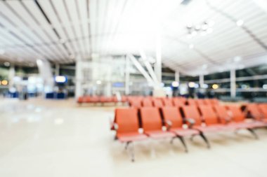 Soyut bulanıklık ve ufuk Havaalanı terminal iç