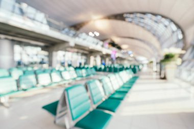 Soyut bulanıklık ve ufuk Havaalanı terminal iç