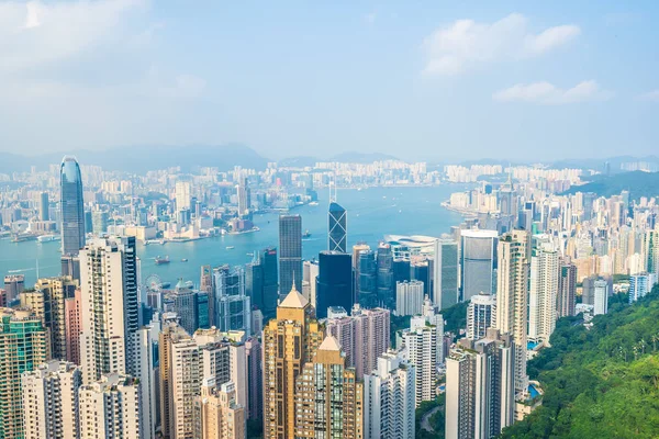 Piękna architektura budynek zewnętrzny gród z Hongkong — Zdjęcie stockowe