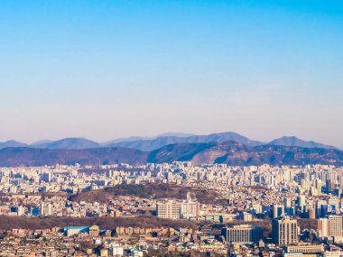 Bina Cityscape Seoul City güzel mimari