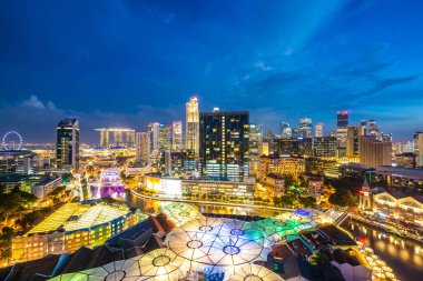 Singapur şehir dış bina güzel mimari