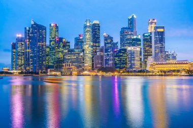 Singapur - 18 Ocak 2019: landma bina güzel mimari