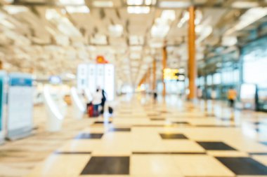 Soyut bulanıklık ve ufuk changi Havaalanı terminal iç