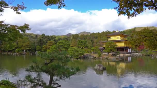 Vyhlídkové Záběry Nádherné Tradiční Japonské Pagody — Stock video