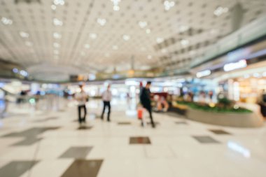 Soyut bulanıklık ve ufuk Havaalanı terminal iç