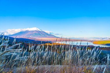 Yamanakako ya da yamanaka göl güzel fuji Dağı