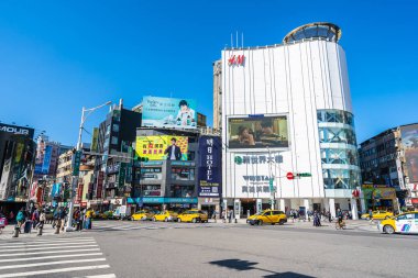 Taipei, Tayvan 30 Kasım 2018: Ximending piyasasıdır popula