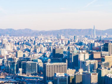 Bina Cityscape Seoul City güzel mimari