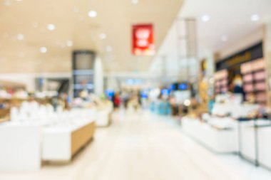 Soyut bulanıklık ve güzel lüks alışveriş merkezi Interio bulanıklık