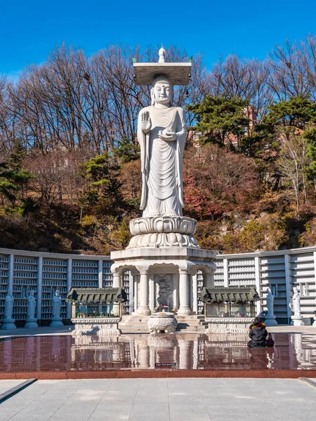 Krásný buddhismus socha v Bongeunsa Temple — Stock fotografie