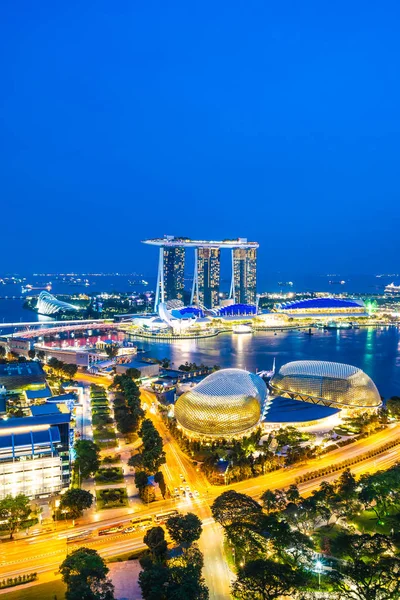 美しい建築でシンガポール市街の外観 — ストック写真