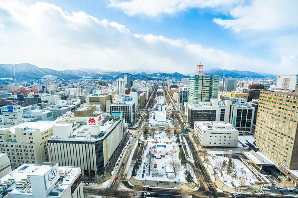 Sapporo Hokkaido, Japón - 2 Febrero 2019 Hermosa arquitectura —  Fotos de Stock