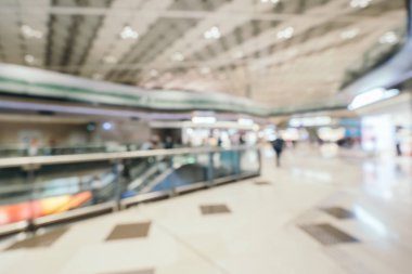 Soyut bulanıklık ve ufuk Havaalanı terminal iç