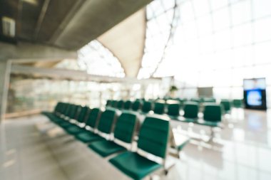 Soyut bulanıklık ve ufuk Havaalanı terminal iç