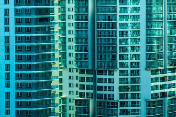 Beautiful architecture building exterior window pattern for back — Stock Photo, Image