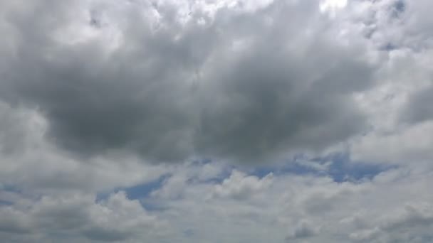 移動雲 時間の経過と美しい空の映像 — ストック動画