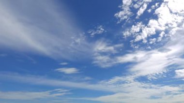 hareketli bulutlar ile güzel gökyüzü görüntüleri, zaman atlamalı