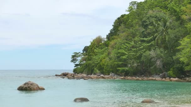 Imágenes Tranquilas Hermoso Mar Ondulado — Vídeos de Stock