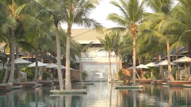 Scenic Footage Swimming Pool Resort — Stock Video