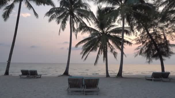 Imagens Tranquilas Belo Mar Ondulado Pôr Sol — Vídeo de Stock