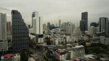 Asya şehrinde modern binaların doğal görüntüleri