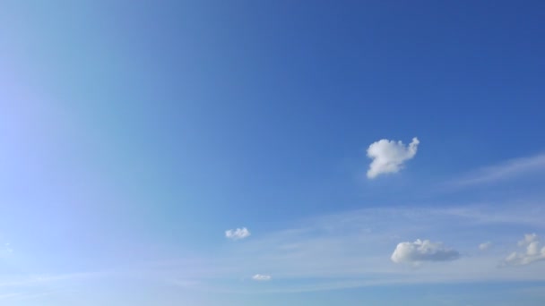 Beelden Van Prachtige Hemel Met Bewegende Wolken Timelapse — Stockvideo