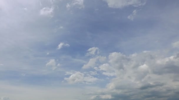 Nagranie Pięknego Nieba Ruchomą Chmurą Upływ Czasu — Wideo stockowe