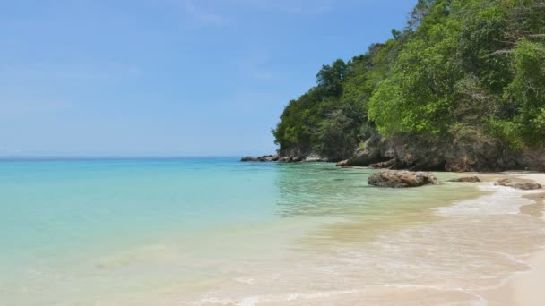 Imágenes Tranquilas Hermoso Mar Ondulado — Vídeo de stock