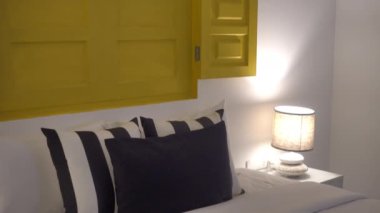 otel yatak odası lüks iç görüntüleri